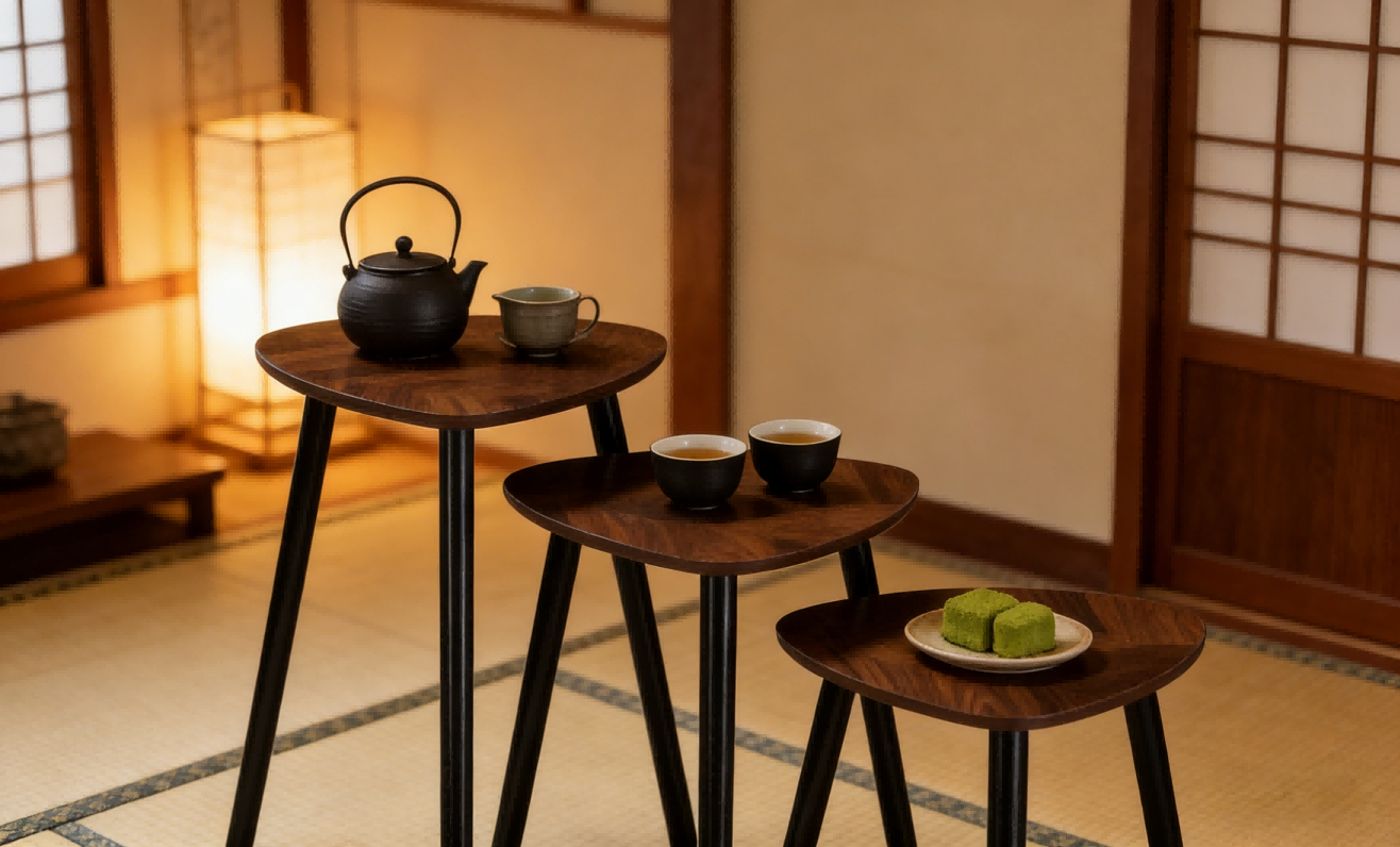 Mobile Nesting Coffee Table Decorative Table For Living Room 分享