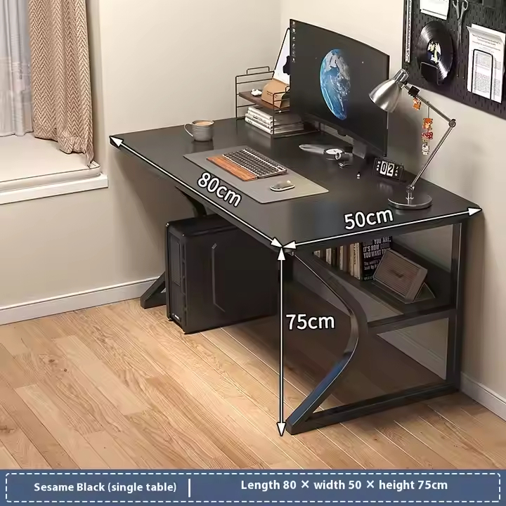 Modern Wooden Top Gaming Desk Computer Desk for Office, Bedroom, Study, Home, Hotel & E-Sports