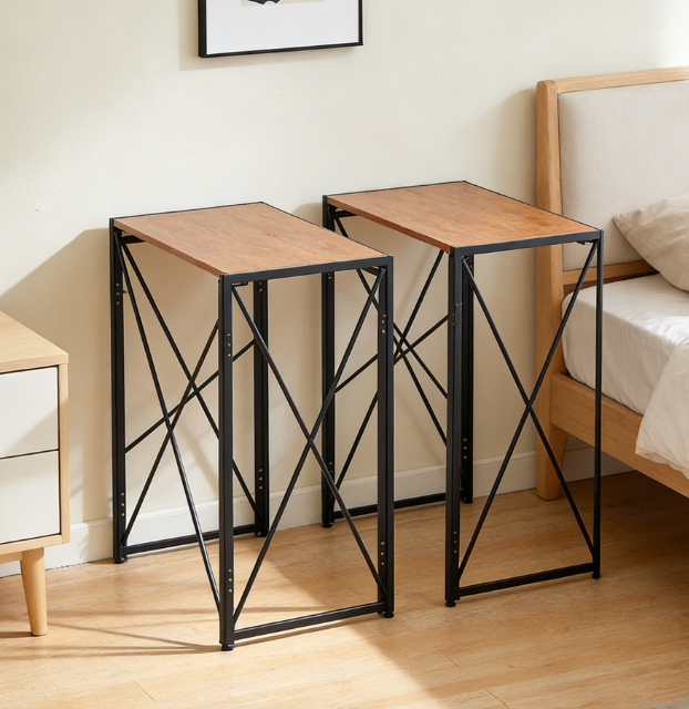 Modern Simple Computer Desk with Storage Shelves Study Writing Desk for Home Office