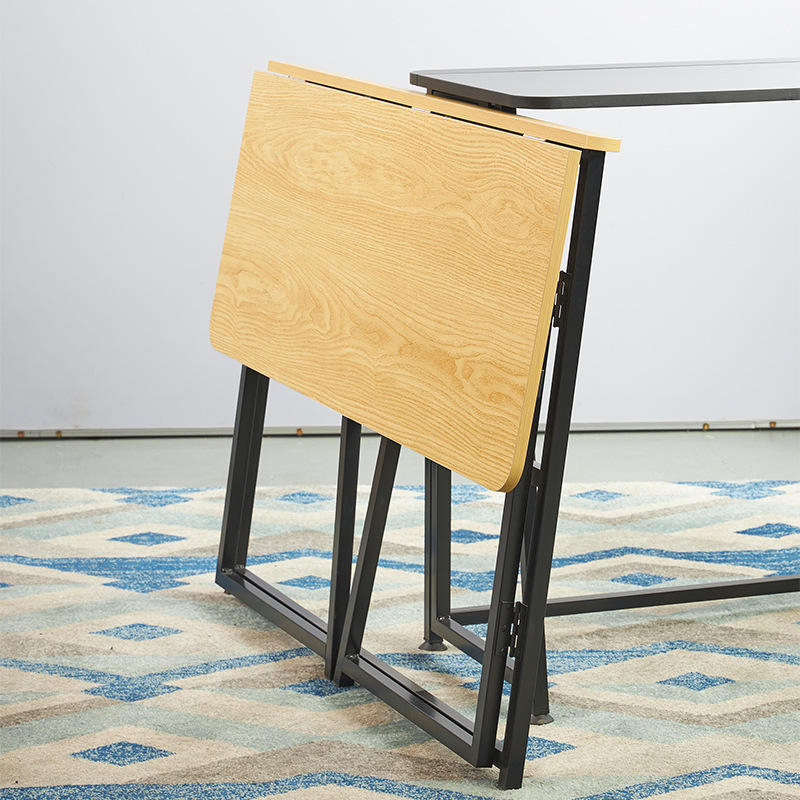Modern Folding Desk Compact Computer Desk Home Office Desk Small Space Workstation