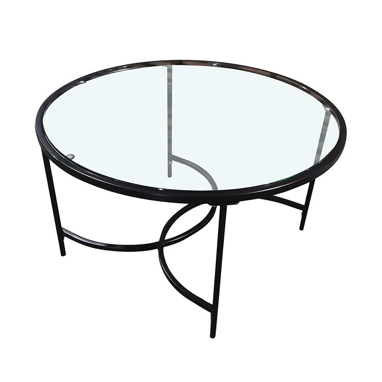 Contemporary Design Living Room Tempered Glass Coffee Table