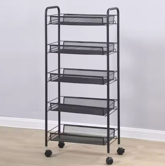 Hot Selling Multifunctional Metal Kitchen Storage Rack Affordable Mobile Organizer