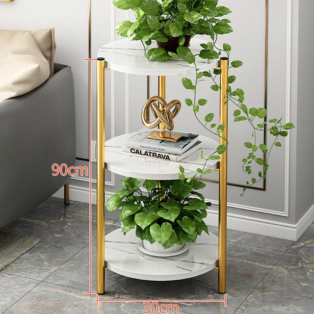 Iron Metal Plant Pot Stand Decorative Display Rack for Flower Shop Home