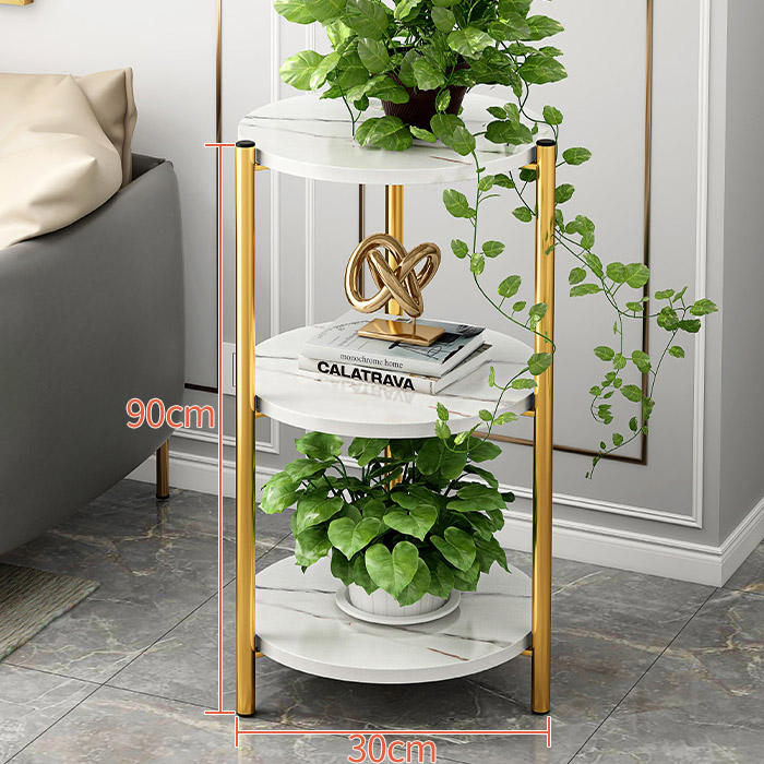 Iron Metal Plant Pot Stand Decorative Display Rack for Flower Shop Home