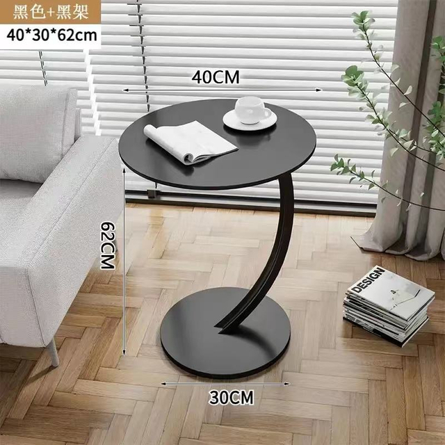 Light Luxury Modern Simple Coffee Table Wooden with Metal Legs for Home Office School Contemporary Design