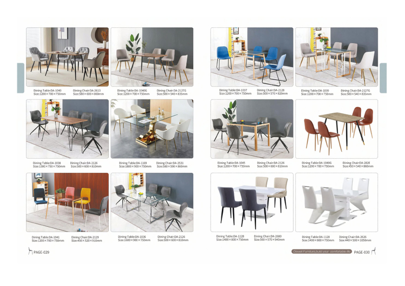 Dining table and chairs