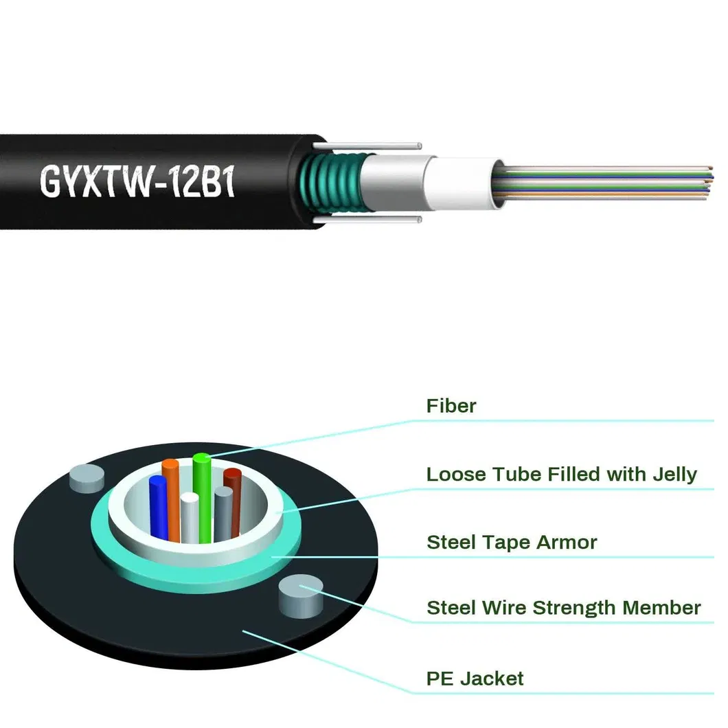 Reliable Gjyxch Drop Cable with Steel Wires for Indoor Outdoor Use