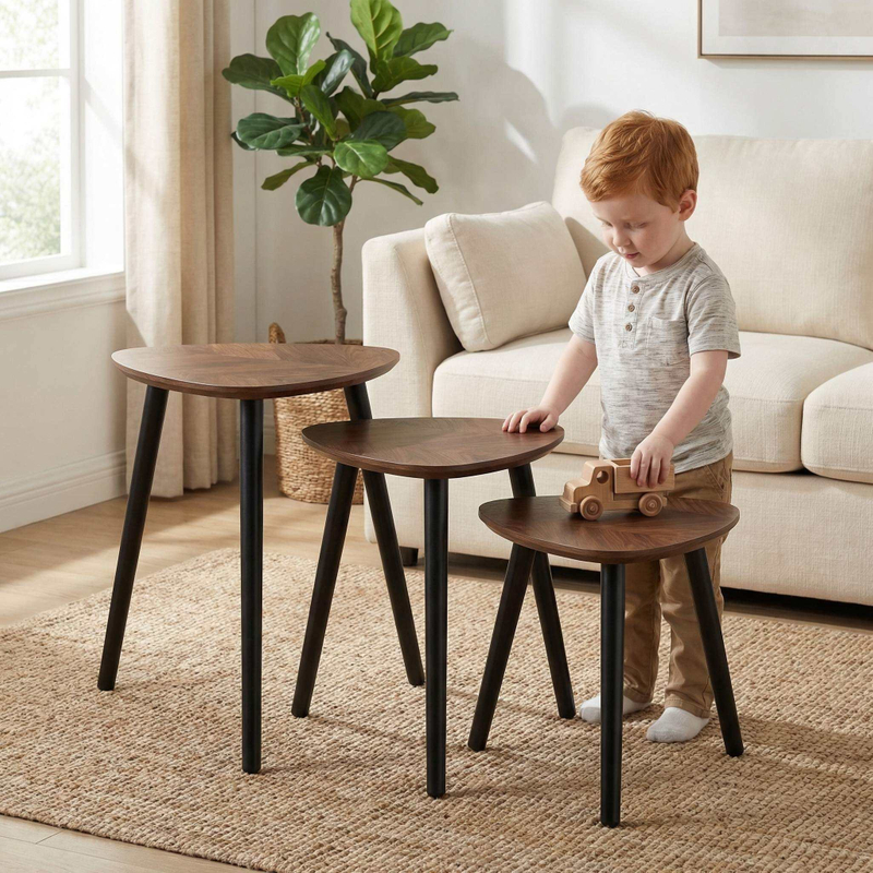 Custom Corner Table Natural Organizer Top Quality Wooden Coffee Table