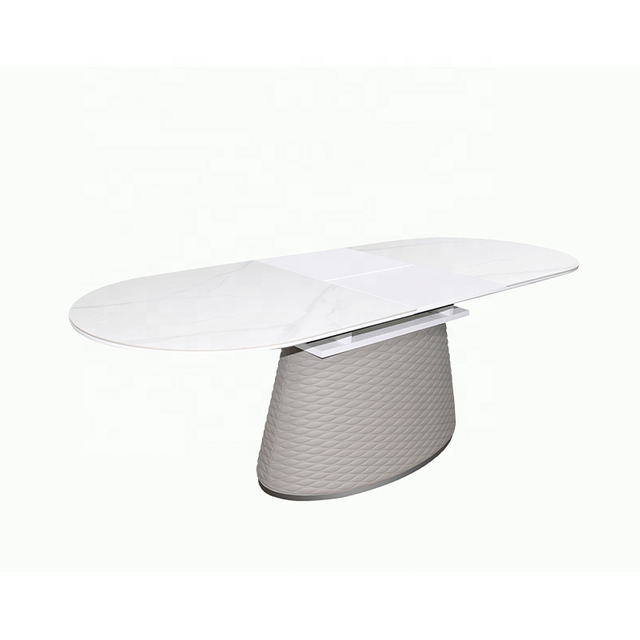 Modern Luxury Stainless Steel Leg Marble Top Dining Table Set For Restaurant