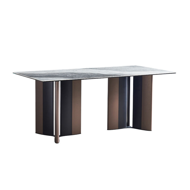 Modern Light Luxury Minimalist Rectangle Designer Dining Table For Apartment