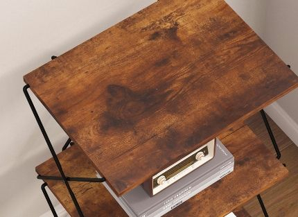 Modern Simple 5-Tier Wooden Storage Rack Painted For Home Kitchen Bathroom Food Organizer