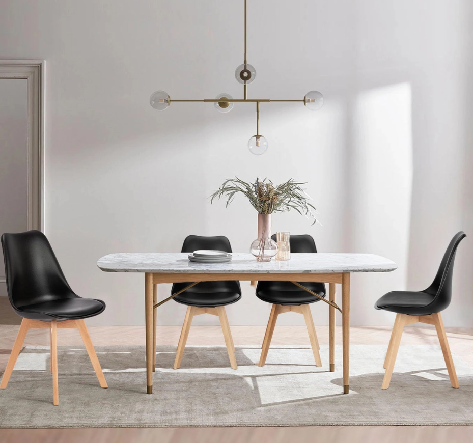 4-Seater Compact Dining Table Set for Apartments