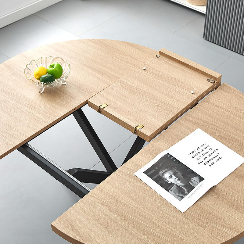 Modern Luxury Expandable Folding Dining Table Wood MDF For Home Hotel
