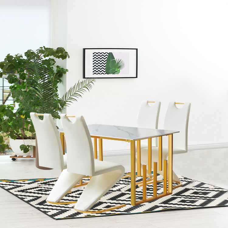 Modern Luxury Sintered Stone Rectangular Dining Table New High End Home Hotel Furniture