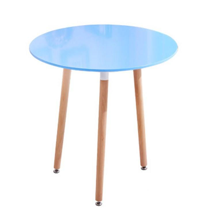 Modern Simple Round Wooden Coffee Table Unique Center Table Low Price Wholesale