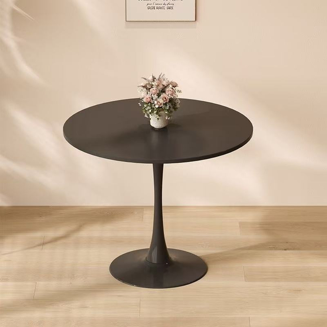 Elegant Luxury Modern White Metal Coffee Table Portable Durable for Small Dining & Living Room