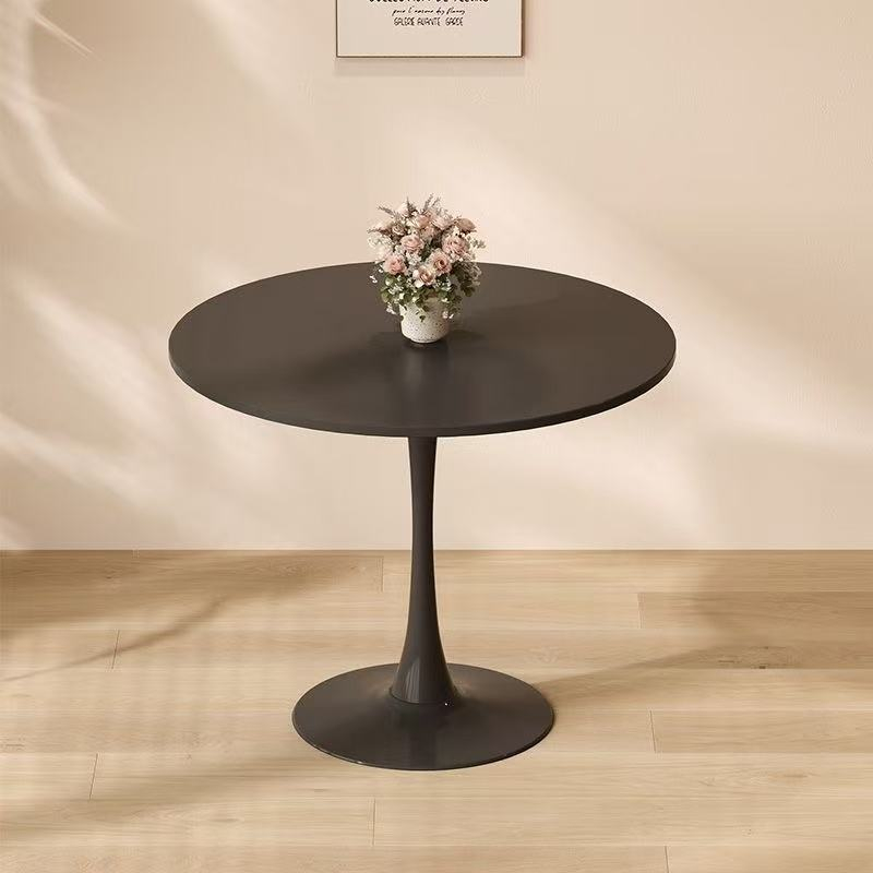 Elegant Luxury Modern White Metal Coffee Table Portable Durable for Small Dining & Living Room
