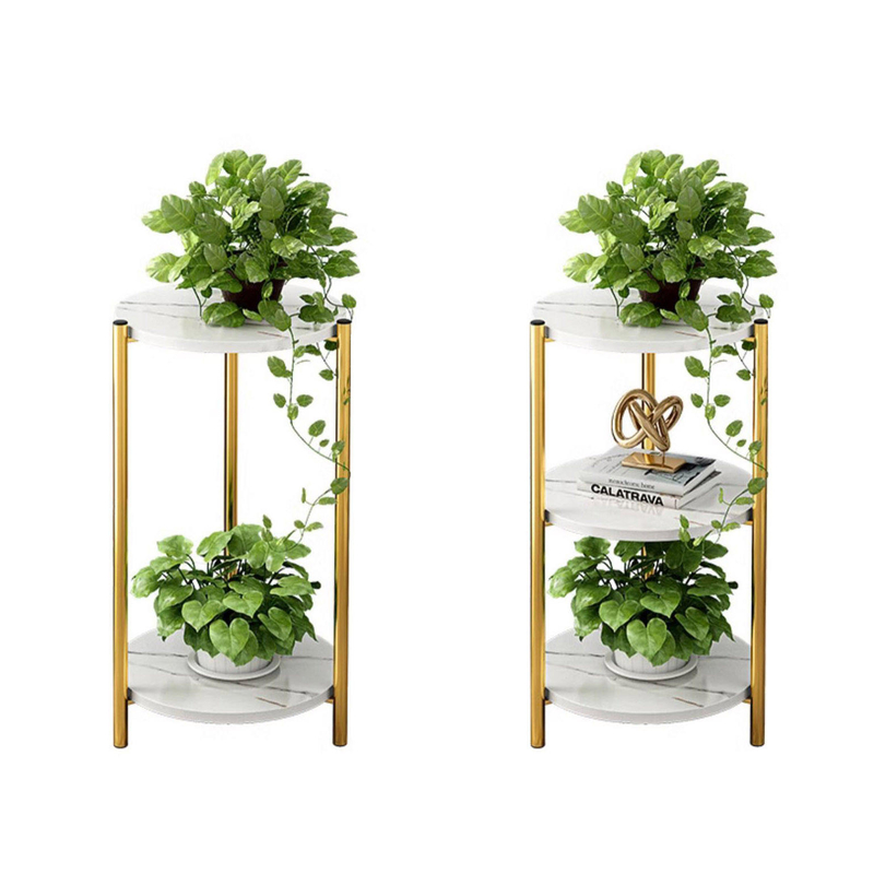 Iron Metal Plant Pot Stand Decorative Display Rack for Flower Shop Home