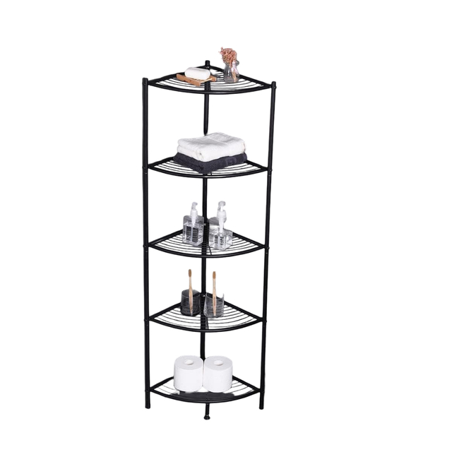 Metal 6-Tier Corner Storage Shelf Heavy Duty Boltless Rack for Garage