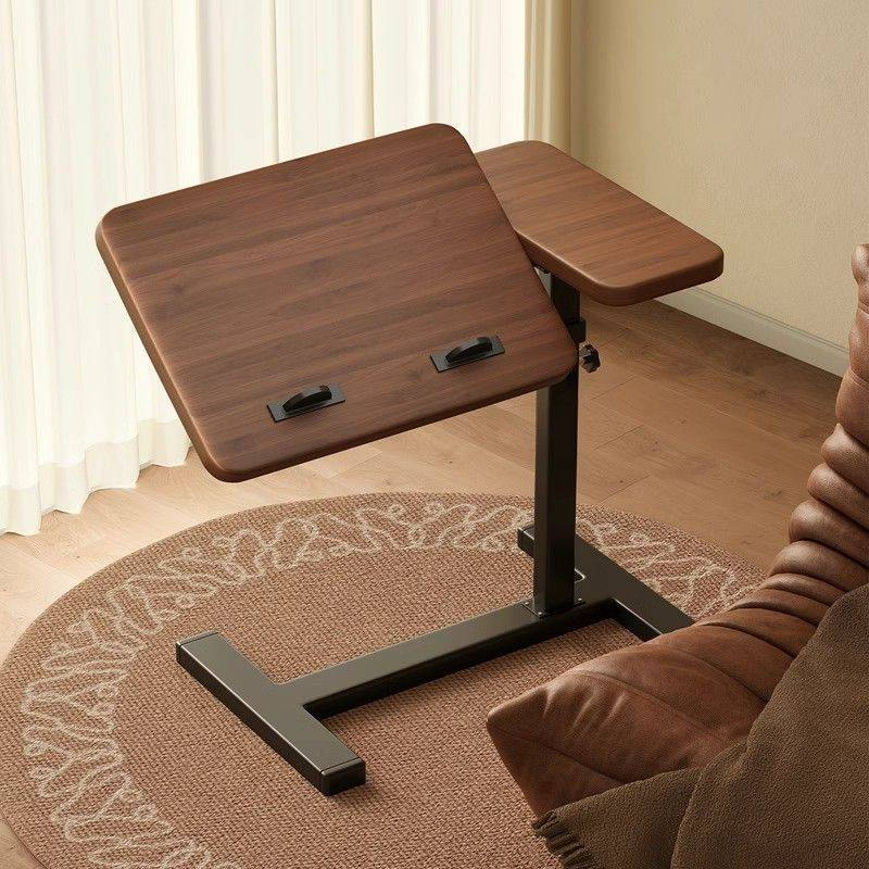 Mobile Lift Sofa Side Table, Foldable Coffee Table for Balcony, Bedroom, Living Room & Garden