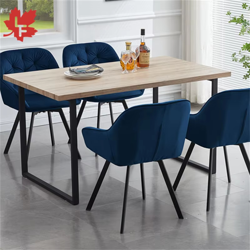 Modern Nordic Luxury Upholstered Fabric Coffee Chair For Kitchen Dining Room
