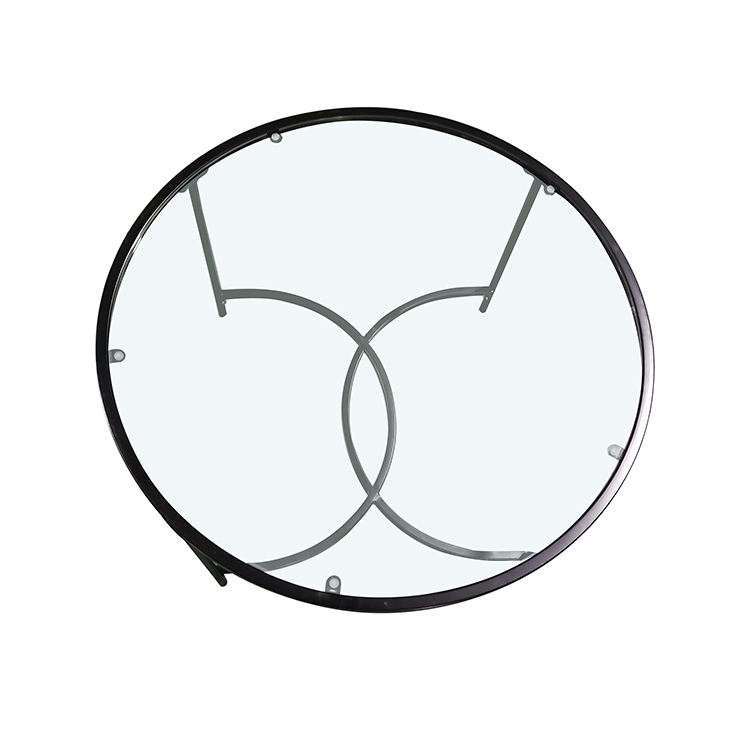 Contemporary Design Living Room Tempered Glass Coffee Table