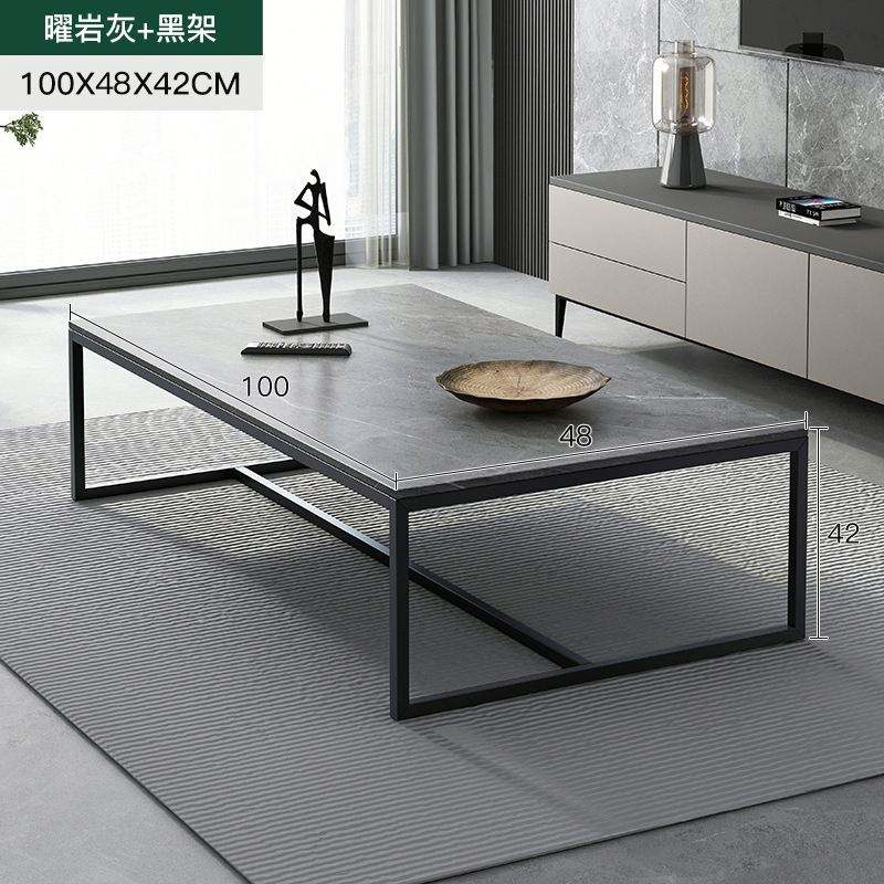 Hot Selling Nordic Modern Luxury Rectangular Metal Frame Coffee Side Table Set