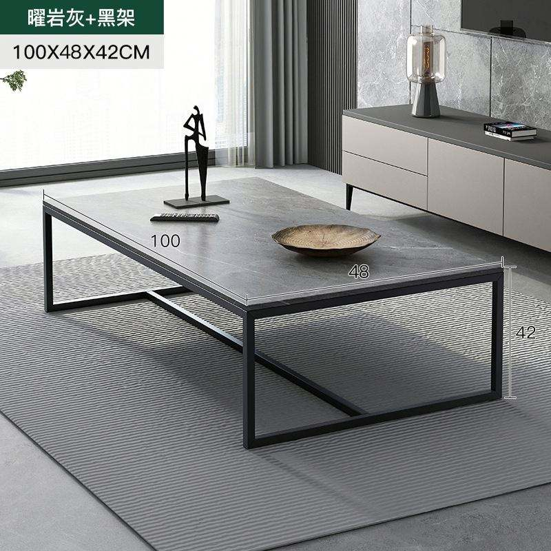 Hot Selling Nordic Modern Luxury Rectangular Metal Frame Coffee Side Table Set