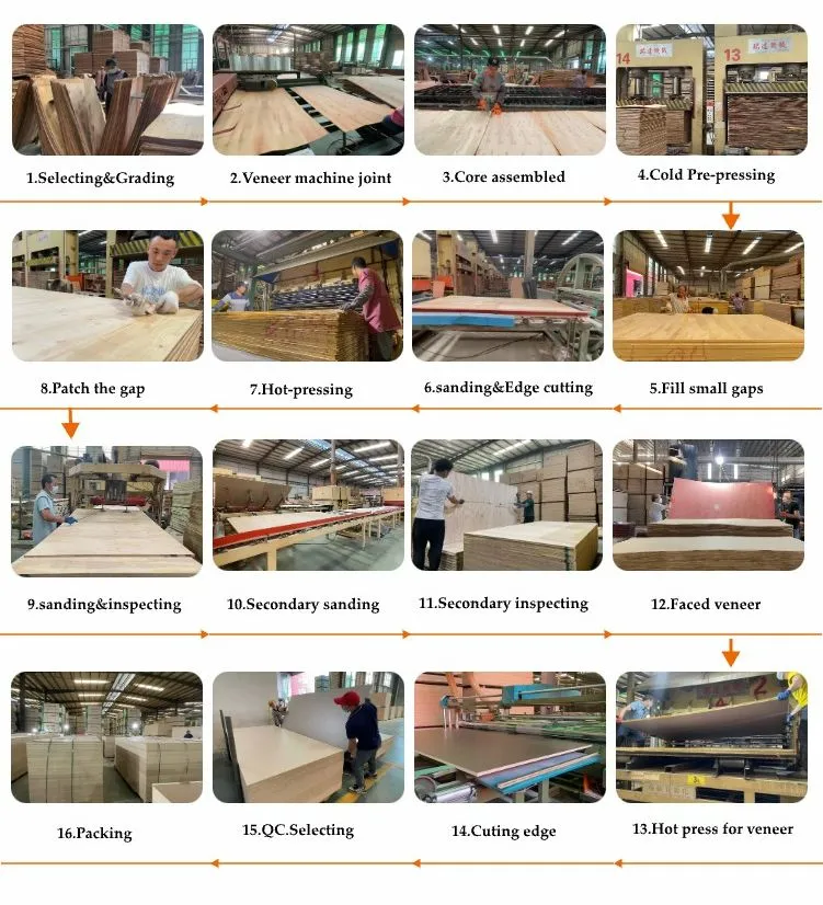 Durable Melamine Board Plywood for Kitchen and Bathroom Designs