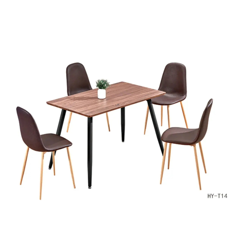 Factory Wholesale Nordic Luxury Modern Rectangular MDF Wooden Dining Table