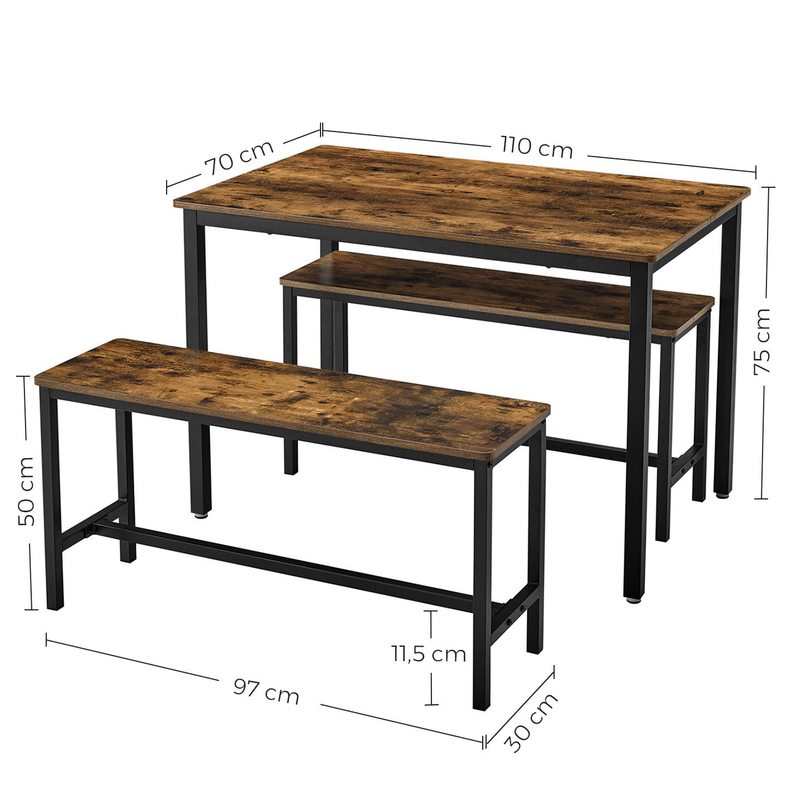 Industrial Wooden Dining Table Set Restaurant Furniture Manufacturer