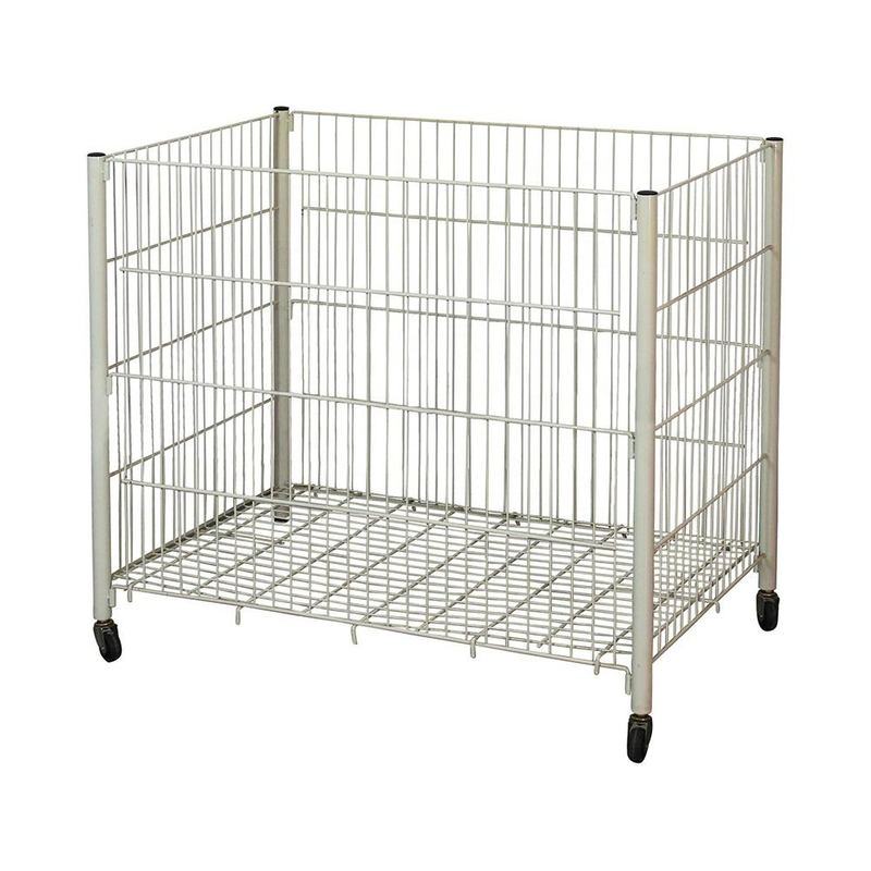 Supermarket Metal Display Wire Mesh Basket Rack Shelving