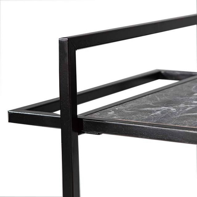Top Kitchen Storage Cart Rolling Trolley Mobile Serving Cart 分享