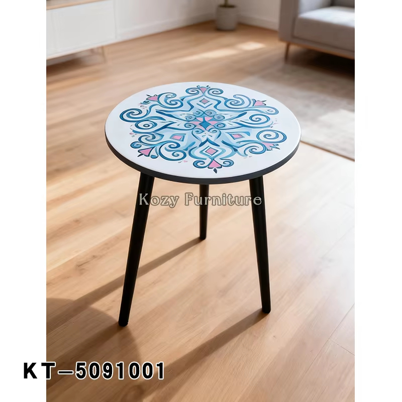 Mobile Wooden Round Coffee Table Light Luxury Style for Living Room Sofa & Bedroom Bedside Storage 分享