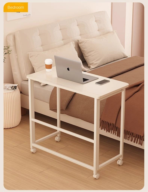 High Quality Foldable Desk MDF & Iron Computer Desk Bedside Multifunctional Home Office