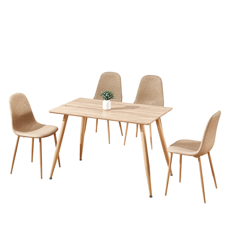 Factory Wholesale Nordic Luxury Modern Rectangular MDF Wooden Dining Table