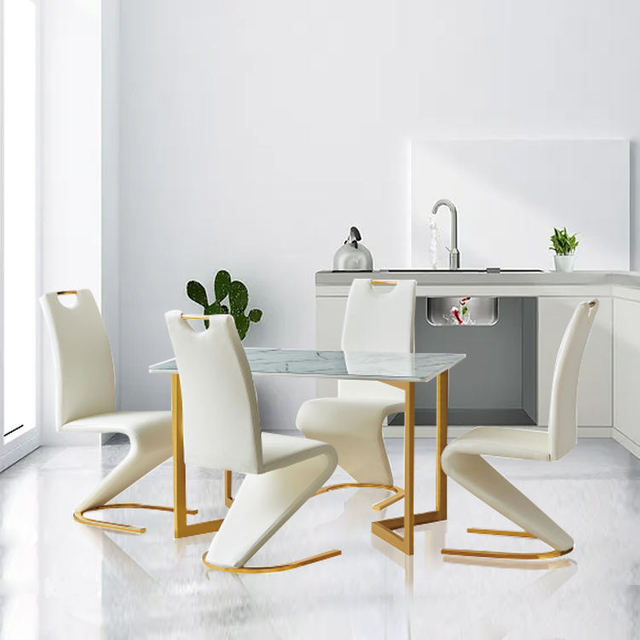 Modern Luxury Sintered Stone Rectangular Dining Table New High End Home Hotel Furniture