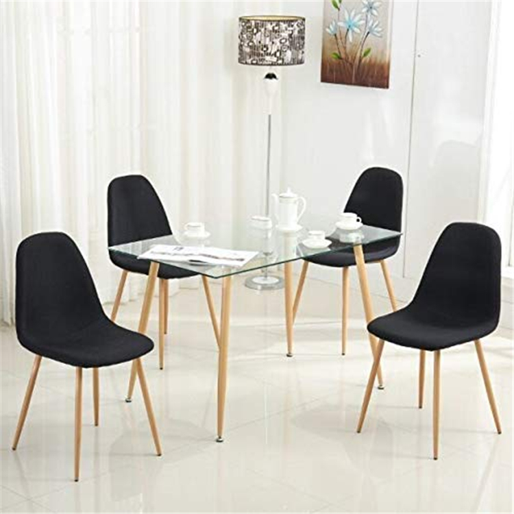 New Glass Top Dining Table with Beech Wood Legs