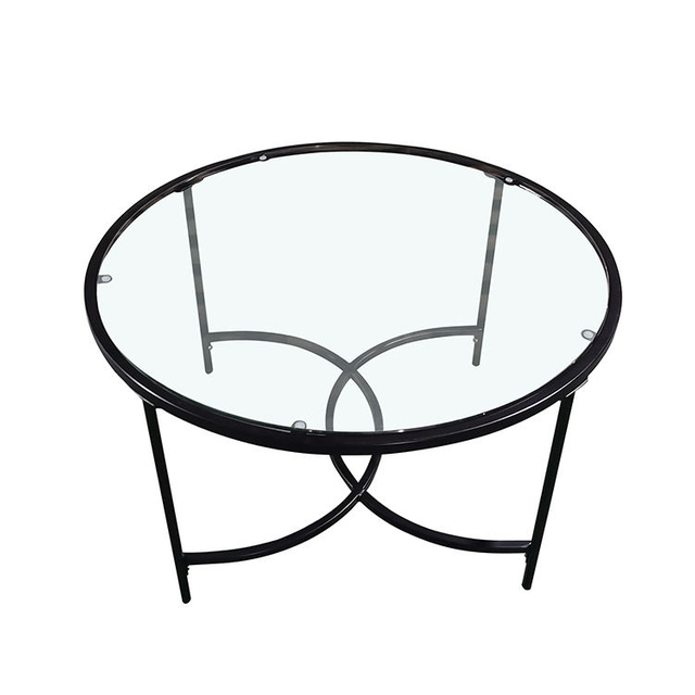 Contemporary Design Living Room Tempered Glass Coffee Table