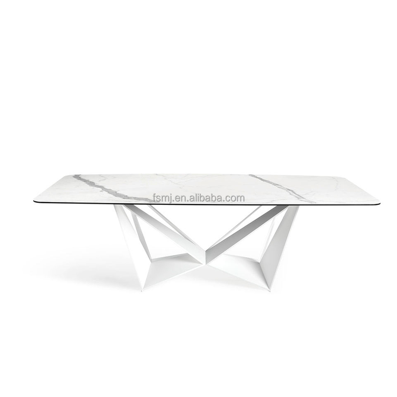 Luxury Italian Restaurant Furniture Glass Top Italian Design New Arrival