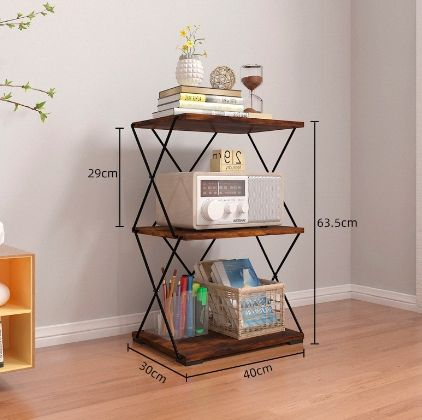 Modern Simple 5-Tier Wooden Storage Rack Painted For Home Kitchen Bathroom Food Organizer
