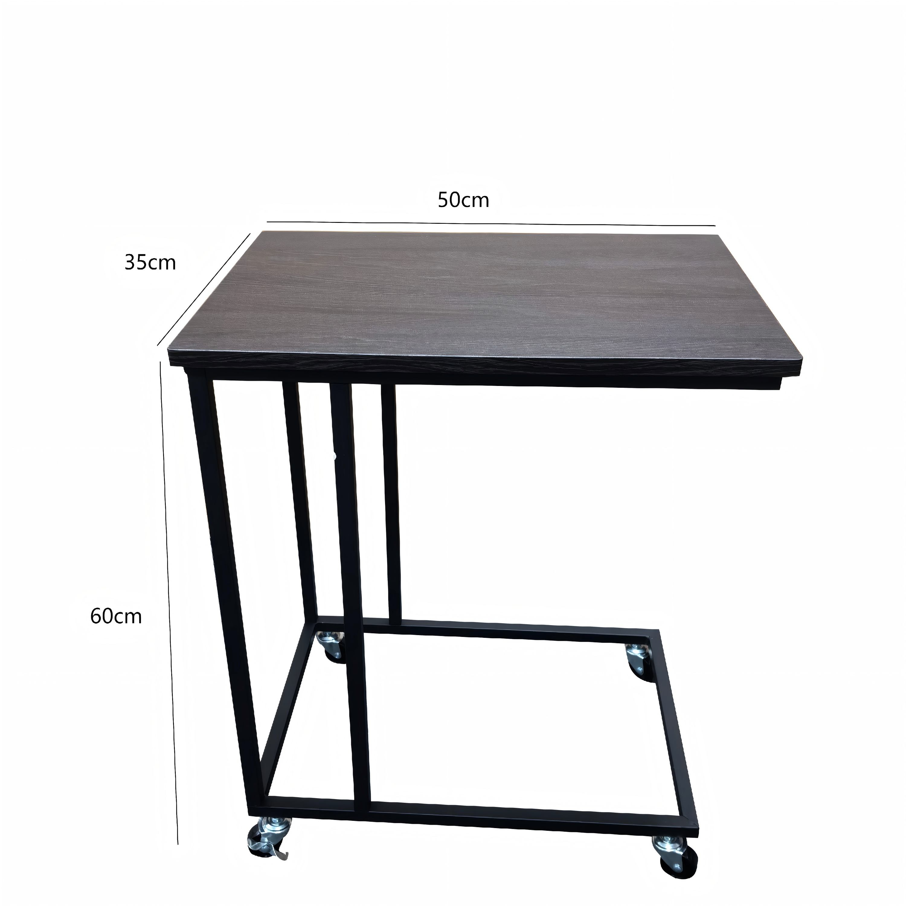 Handmade Metal C-Shaped Coffee Table Modern Side Table for Small Space Living Room 分享