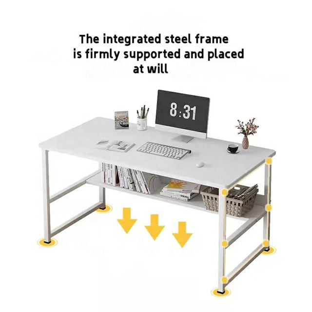 Laminate Wooden Computer Desk Design for Home Office, Simple and Practical Office Desk