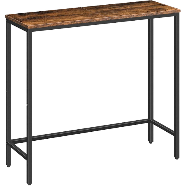 Rural Style Metal Slim Console Table Sofa Table Living Room Side Table Wooden Small Office Desk