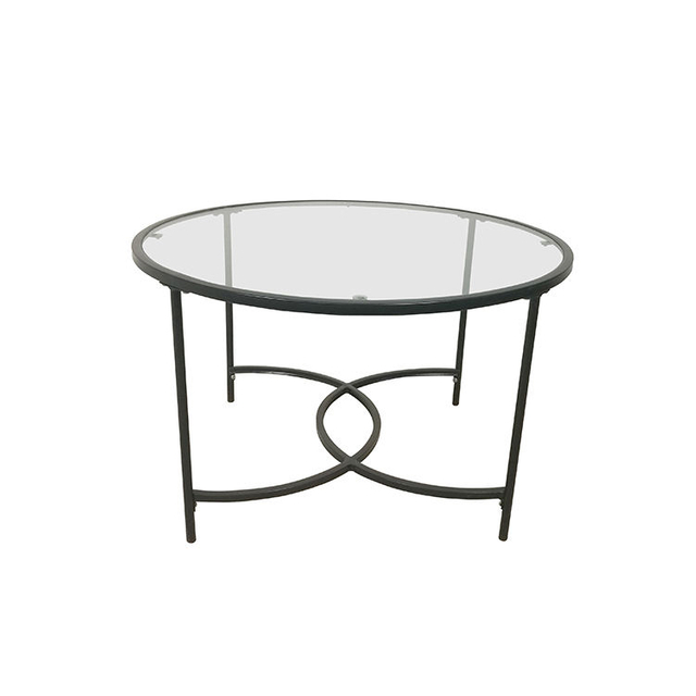 Contemporary Design Living Room Tempered Glass Coffee Table