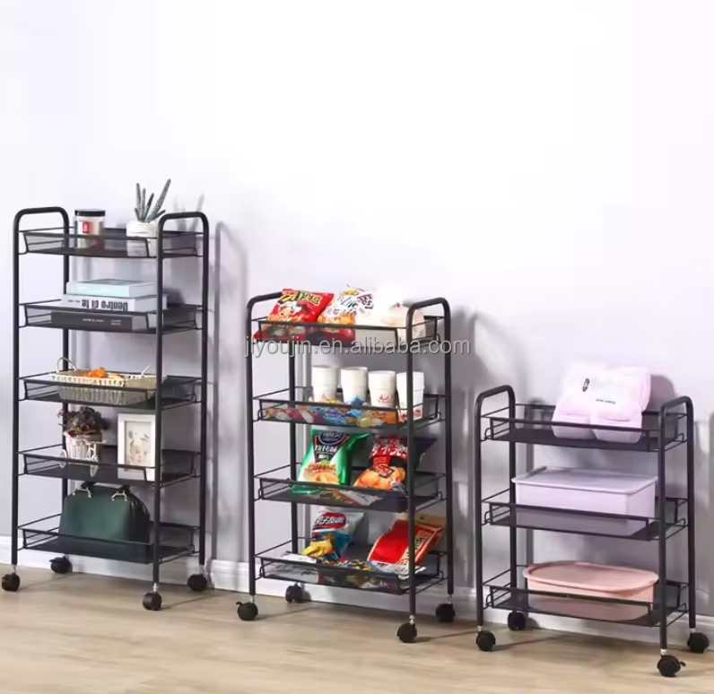 Hot Selling Multifunctional Metal Kitchen Storage Rack Affordable Mobile Organizer
