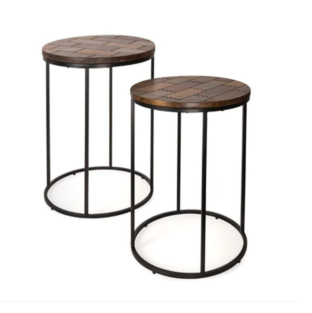 Unique Modern Eco-Friendly Handmade Wooden Side Table Natural Finish For Living Room