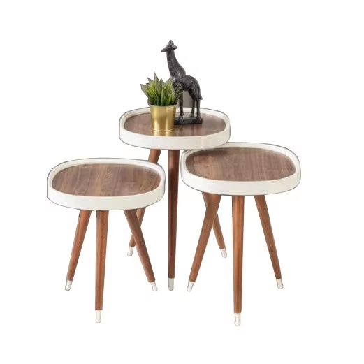 Custom Corner Table Natural Organizer Top Quality Wooden Coffee Table