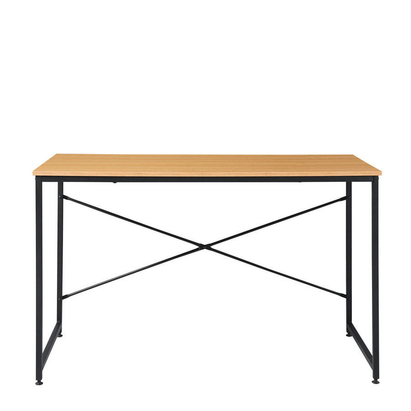 Metal & Wood Computer Desk for Home Office, Single Study Desk 分享