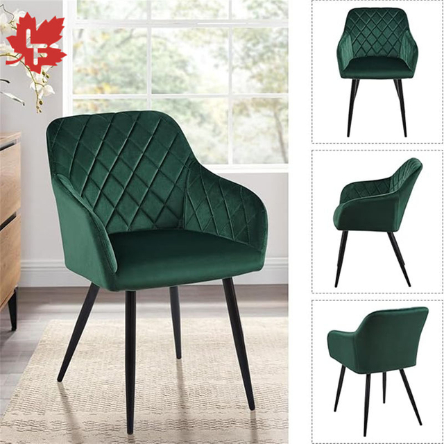 Modern Nordic Luxury Upholstered Fabric Coffee Chair For Kitchen Dining Room